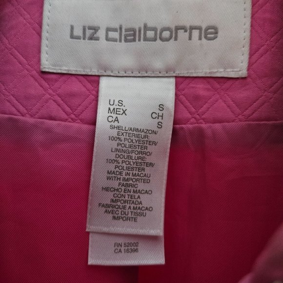 Liz Claiborne (Early 2000's) Pink Jacket - Picture 2 of 3